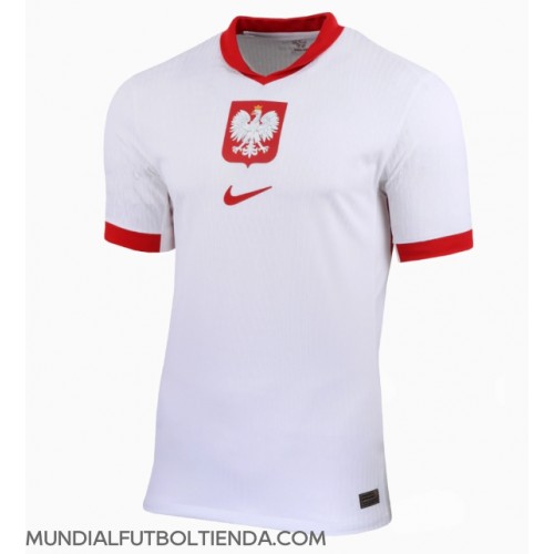 Camiseta Polonia Primera Equipación Replica Eurocopa 2024 mangas cortas